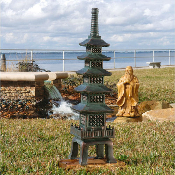 Nara Temple Asian Garden Pagoda Resin Sculpture